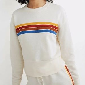MADEWELL | Rainbow Cropped Sweatshirt, Size XXS